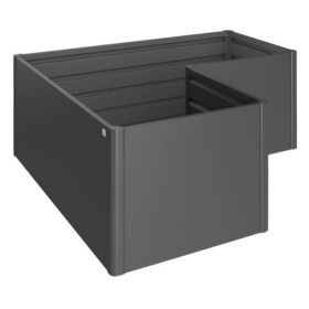biohort HochBeet L-Form, dunkelgrau-metallic, Gr. L2 x 1: 2010 x 2010 x 770 mm