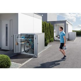 Biohort Mini-/Garage à vélos , en 2 couleurs, 1220 x 2030 x 1450 mm