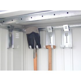 biohort Gerätehaus Europa, dunkelgrau-metallic, Gr. 3: 2440 x 1560 x 2030 mm