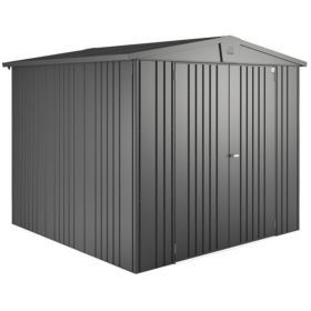 biohort Gerätehaus Europa, dunkelgrau-metallic, Gr. 3: 2440 x 1560 x 2030 mm