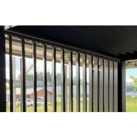 Biohort Lamellenseitenwand, quarzgrau-metallic für 3-m-Seite