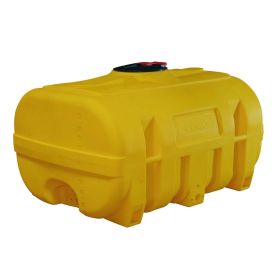 PE-Fass mit Schwallwände, kofferförmig, gelb, Inhalt 3000 Liter, 2400 x 1500 x 1170 mm