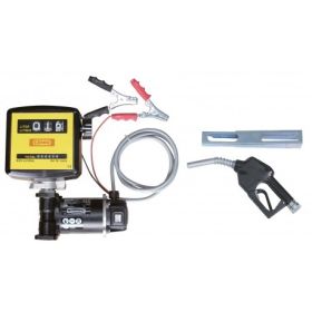 Cematic Komplettset 3000/12 K33 AZ, mit Automatik-Zapfpistole und Halter, Elektropumpe 12 V mit Zähler, Fördermenge 40 l / min