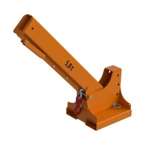 Teleskoplader TYP KTH-K, höhenverstellbar, Kurzversion, Stapler-Anbaugerät, Tragkraft 5000 kg, Farbe RAL 2000