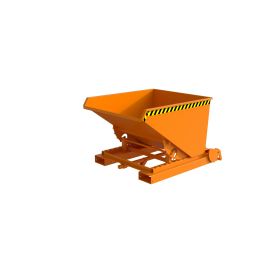 Automatischer Späne-Kippbehälter, Typ S4A 600, RAL 2000, Inhalt 0.60 m³