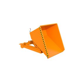 Automatischer Späne-Kippbehälter, Typ S4A 600, RAL 2000, Inhalt 0.60 m³