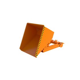 Automatischer Späne-Kippbehälter, Typ S4A 600, RAL 2000, Inhalt 0.60 m³