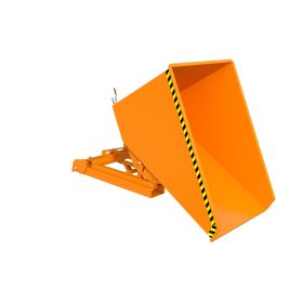Automatischer Späne-Kippbehälter, Typ S4A 1200, RAL 2000, Inhalt 1.20 m³