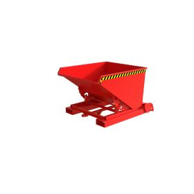 Automatischer Späne-Kippbehälter, Typ S4A 600, RAL 3000, Inhalt 0.60 m³