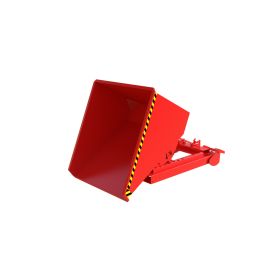 Automatischer Späne-Kippbehälter, Typ S4A 600, RAL 3000, Inhalt 0.60 m³