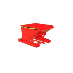 Automatischer Späne-Kippbehälter, Typ S4A 600, RAL 3000, Inhalt 0.60 m³