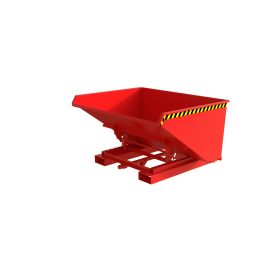 Automatischer Späne-Kippbehälter, Typ S4A 900, RAL 3000, Inhalt 0.90 m³