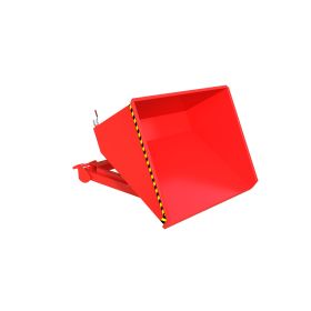 Automatischer Späne-Kippbehälter, Typ S4A 900, RAL 3000, Inhalt 0.90 m³