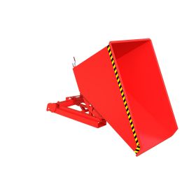 Automatischer Späne-Kippbehälter, Typ S4A 1200, RAL 3000, Inhalt 1.20 m³