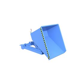 Automatischer Späne-Kippbehälter, Typ S4A 600, RAL 5012, Inhalt 0.60 m³