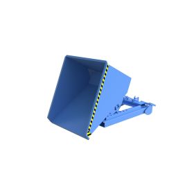Automatischer Späne-Kippbehälter, Typ S4A 600, RAL 5012, Inhalt 0.60 m³