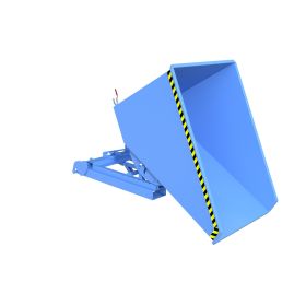 Automatischer Späne-Kippbehälter, Typ S4A 1200, RAL 5012, Inhalt 1.20 m³