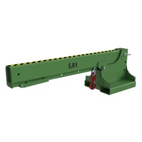 Teleskoplader TYP KTH-K, höhenverstellbar, Kurzversion, Stapler-Anbaugerät, Tragkraft 5000 kg, Farbe RAL 6011