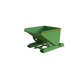 Automatischer Späne-Kippbehälter, Typ S4A 600, RAL 6011, Inhalt 0.60 m³