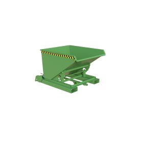 Automatischer Späne-Kippbehälter, Typ S4A 600, RAL 6011, Inhalt 0.60 m³