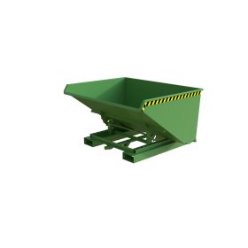 Automatischer Späne-Kippbehälter, Typ S4A 900, RAL 6011, Inhalt 0.90 m³