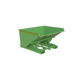 Automatischer Späne-Kippbehälter, Typ S4A 900, RAL 6011, Inhalt 0.90 m³