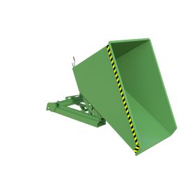 Automatischer Späne-Kippbehälter, Typ S4A 1200, RAL 6011, Inhalt 1.20 m³
