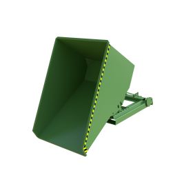 Automatischer Späne-Kippbehälter, Typ S4A 1200, RAL 6011, Inhalt 1.20 m³