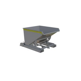 Automatischer Späne-Kippbehälter, Typ S4A 600, RAL 7005, Inhalt 0.60 m³