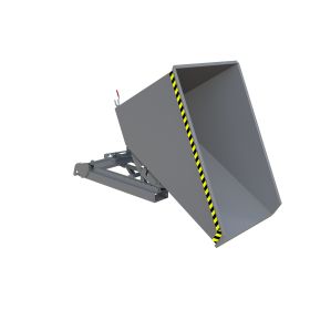 Automatischer Späne-Kippbehälter, Typ S4A 1200, RAL 7005, Inhalt 1.20 m³