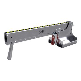 Teleskoplader TYP KTH-K, höhenverstellbar, Kurzversion, Stapler-Anbaugerät, Tragkraft 5000 kg, Farbe verzinkt