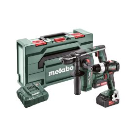 Metabo Combo Set 2.5.2, machines à batterie 18 V en set avec 2x batteries Li-Power (2.0 Ah + 4.0 Ah)