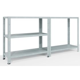 Steckbodenregal FIRENZE aus Metall, 5 Fachboden, 1000 x 400 x 1880 mm