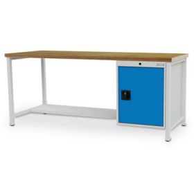 Bedrunka+Hirth établi en caisson avec 1 porte battante, profondeur 750 mm, R 18-24, charge totale 1000 kg