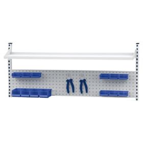 Bedrunka+Hirth montage mural multiple, 1 paroi perforée et 1 tablette, l x h 1500 x 859 mm