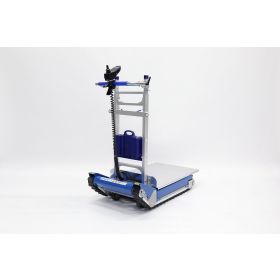 Monte-escalier avec entraînement par chenilles et équilibrage automatique du poids pour les charges lourdes