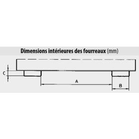 Benne basculante, type BKC 300, charge adm. 2500 kg, capacité 3.00 m³, RAL 3000
