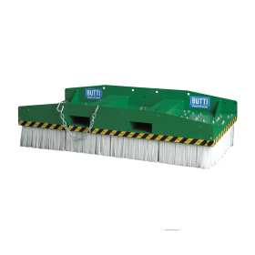Stapler-Kehrbesen ECO STRONG BROOM, RAL 6029 Grün, Classic, BxTxH 2000 x 1000 x 500 mm