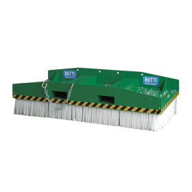 Stapler-Kehrbesen ECO STRONG BROOM, RAL 6029 Grün, Extra Large, BxTxH 3000 x 1000 x 500 mm