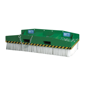 Stapler-Kehrbesen ECO STRONG BROOM, RAL 6029 Grün, Large, BxTxH 2500 x 1000 x 500 mm