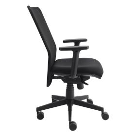 Chaise de bureau ergonomique Hortensie avec dossier résille, noir, réglable en hauteur, 500 x 450 mm