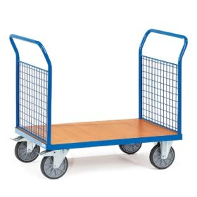Fetra Chariot à doubles parois frontales, charge max. 600 kg, parois frontales en treillis métallique, 4 dimensions différentes