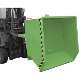 Späne-Kippbehälter, Typ SGU 75, Tragfähigkeit 1000 kg, Inhalt 0.75 m³, RAL 6011