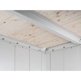 biohort Gerätehaus NEO, silber-metallic, 4B: 2360 x 3480 x 2220 mm, Standardtüre
