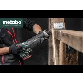 Metabo Scie sabre à batterie SSEP 18 LTX BL MVT avec 2x batteries LiHD (18 V / 8.0 Ah), chargeur ASC 145 et metaBOX 165 L