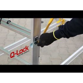 XXL Teleskopgerüst, rollbar, Arbeitshöhe 7.23 m, Plattformhöhe 5,23 m