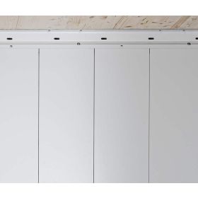 biohort Innenverkleidung grauweiss zu Gerätehaus Neo 1B Doppeltüre