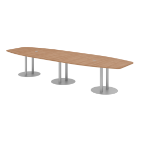Table de conférence Beat avec pied en forme d'assiette, en divers modèles