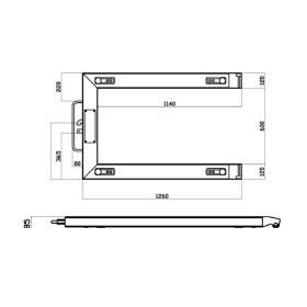 Balance à palettes KPZ 1, capacité jusqu'à 2000 kg