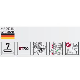 KRAFTWERK BASIC LINE Werkstattwagen BT700, 7 Schubladen, 337-teilig